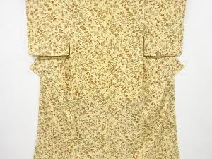 草花模様小紋着物